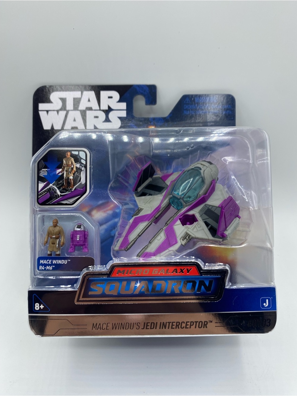 Star Wars Micro Galaxy Squadron Series 5 #0103 Mace Windu's Jedi Interceptor